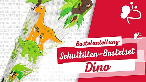 Video-Bild für die Bastelanleitung Dino-Schultüte