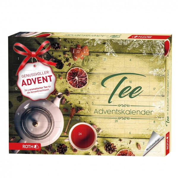 Tee-Adventskalender mit 24 Bio-Teebeuteln