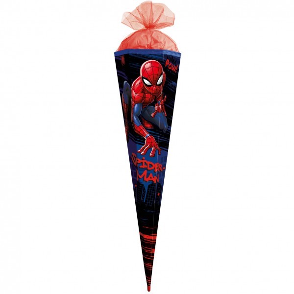Schultüte Marvel Spiderman 100 cm Tüllverschluss rot