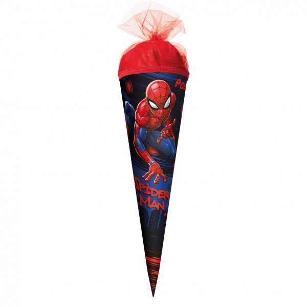 Schultüte Marvel Spiderman 22cm Tüllverschluss rot