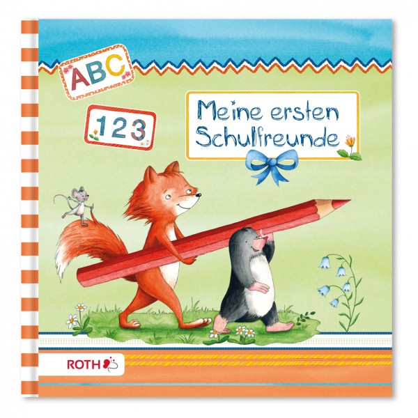 Schulanfangs-Serie Flinki & Schlau, Freundebuch, 16,5x16,5 cm, 64 Seiten