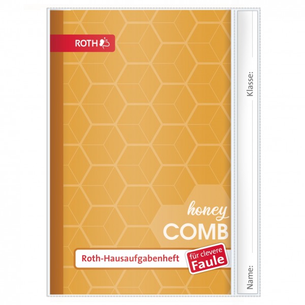 Hausaufgabenheft - Unicolor für clevere Faule, A5, Honeycombs Yellow