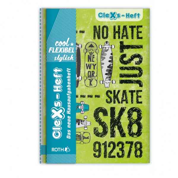 Hausaufgabenheft CleXs Skateboard