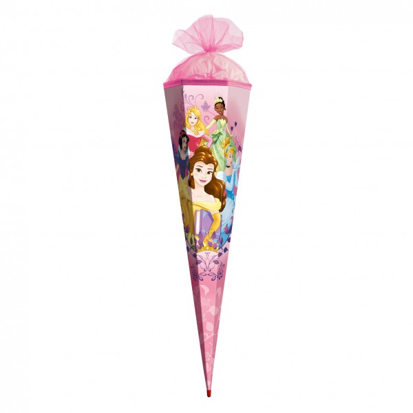 Schultüte Disney Princess 85 cm Tüllverschluss pink