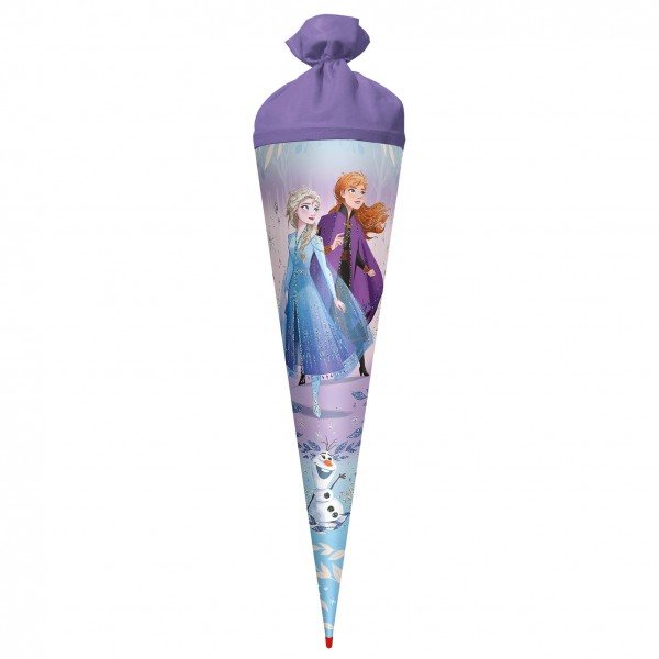 Schultüte Disney Frozen mit Glitzer 70 cm Filzverschluss lila