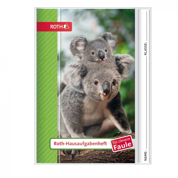 Hausaufgabenheft Koala für clevere Faule - A5