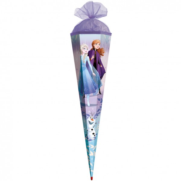 Schultüte Disney Frozen 100 cm Tüllverschluss lila