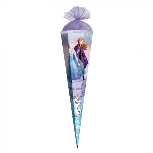 Schultüte Disney Frozen 85 cm Tüllverschluss lila