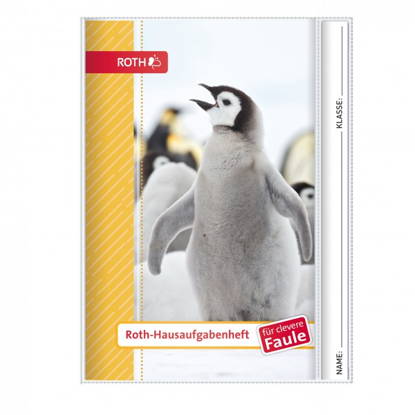 Roth-Hausaufgabenheft Pinguin für clevere Faule - A5